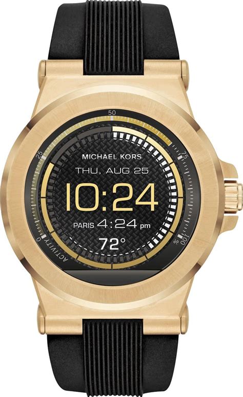 mens michael kors access dylan smart watch|Michael Kors oversized boyfriend watch.